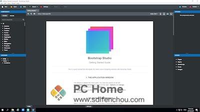 Bootstrap Studio 主界面