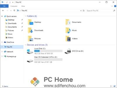 Paragon HFS+ for Windows 主界面