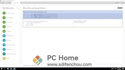 Paragon Hard Disk Manager Advanced 主界面 Paragon Hard Disk Manager Advanced 主界面
