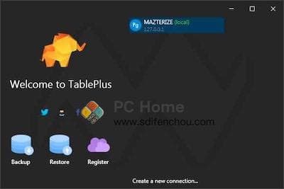 TablePlus 主界面