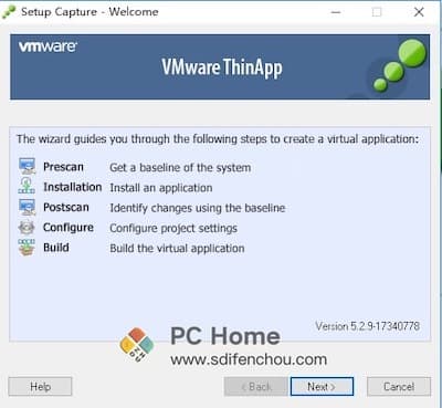 VMware ThinApp 主界面