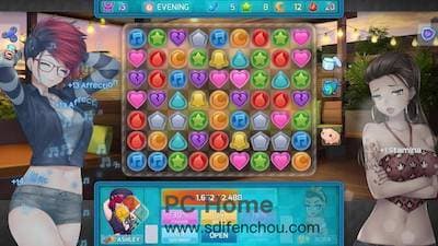 HuniePop 游戏界面 HuniePop 游戏界面