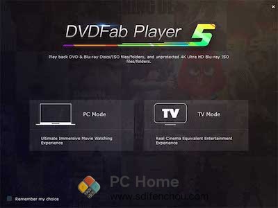 DVDFab Player 主界面