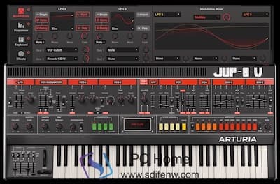 Arturia Jup-8 V 主界面