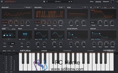 Arturia MiniFreak V 主界面