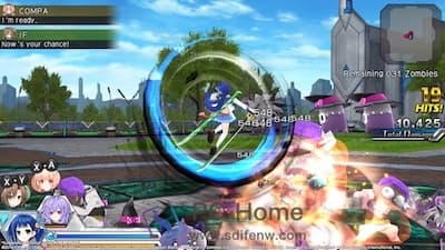 MegaTagmension Blanc + Neptune VS Zombies (Neptunia) 游戏界面1