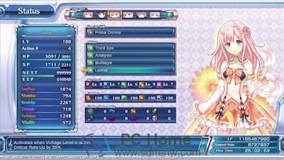Omega Quintet 游戏界面1