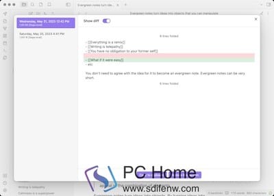 Obsidian 主界面 Obsidian 主界面